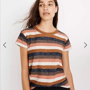 Madewell // Textured Tee in Stripe